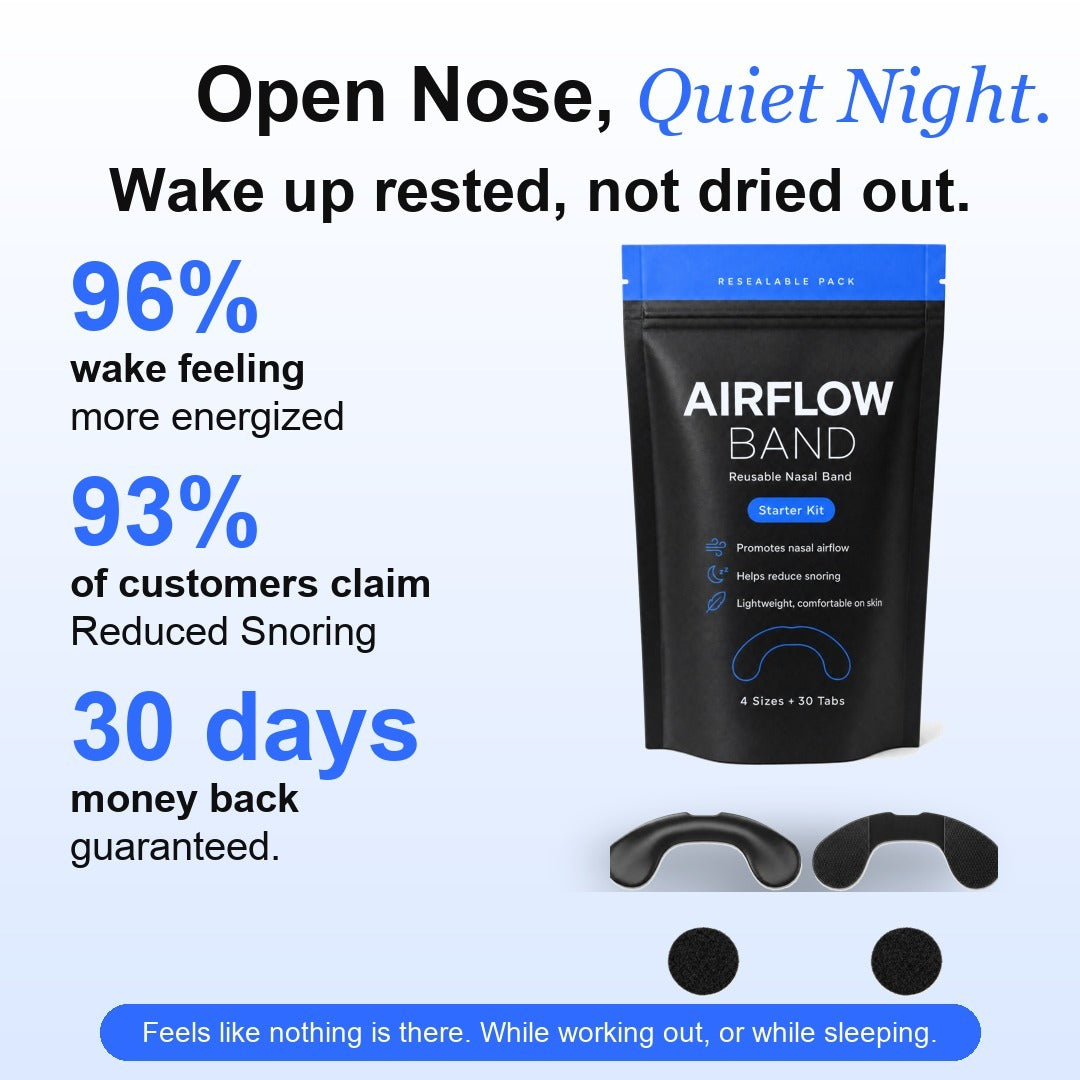 AirFlow Band Starter Kit: open nose, quiet night