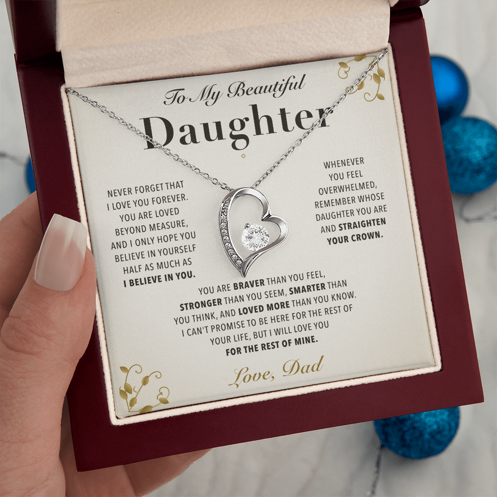 To My Daughter - Love You Forever Necklace