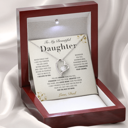 To My Daughter - Love You Forever Necklace