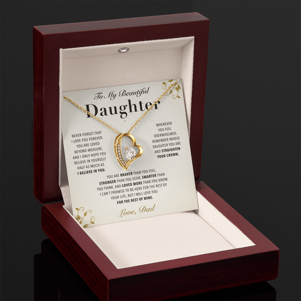 To My Daughter - Love You Forever Necklace