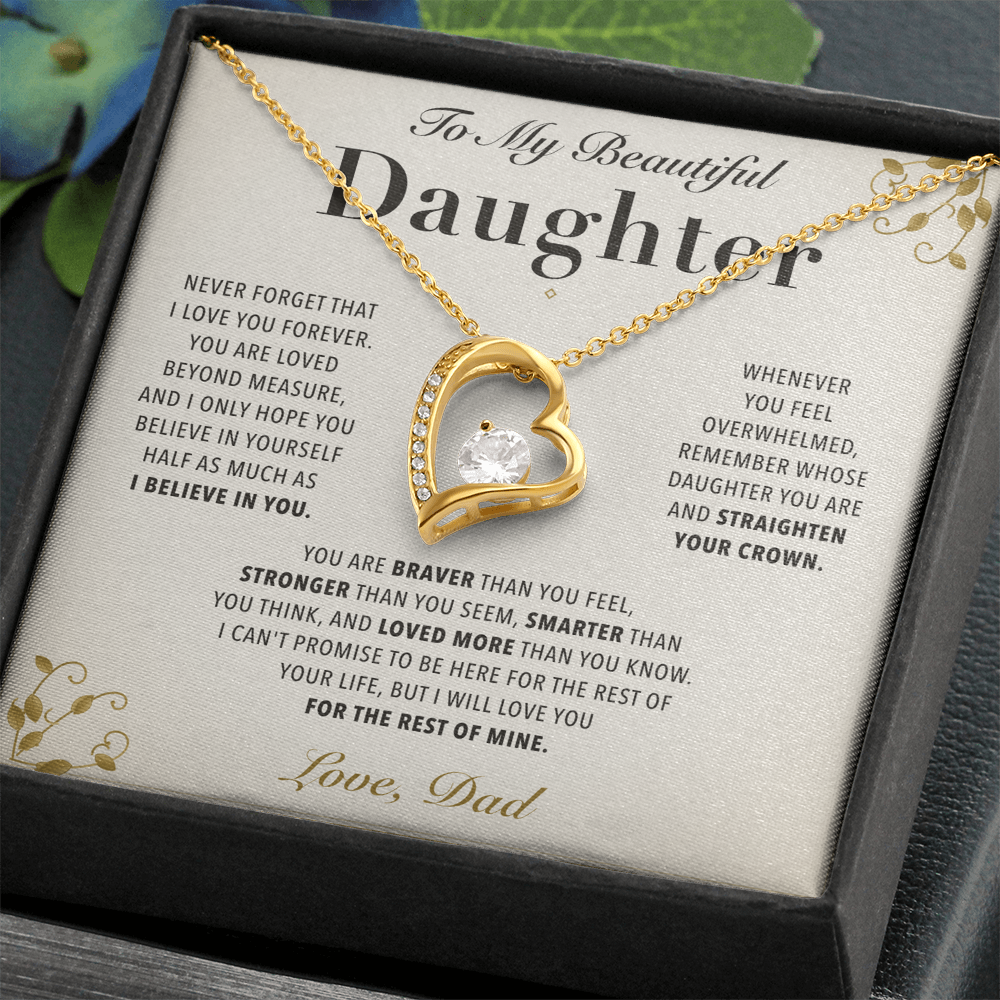 To My Daughter - Love You Forever Necklace