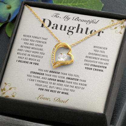To My Daughter - Love You Forever Necklace
