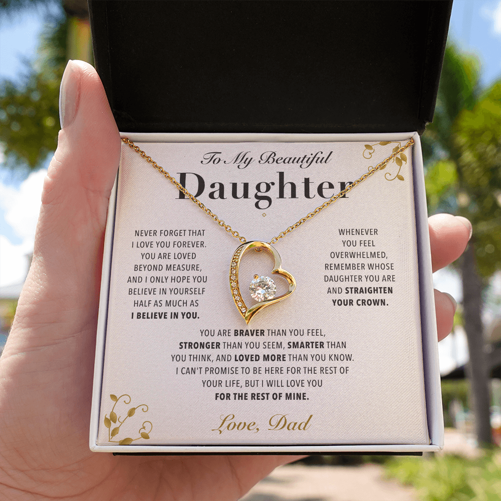 To My Daughter - Love You Forever Necklace