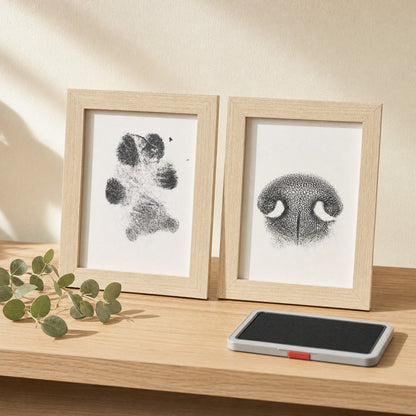 Paw + Nose Set: paw print and nose print, two frames
